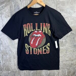 Rolling Stones T Shirt Men's Size Medium Black Cotton Classic Graphic Tee